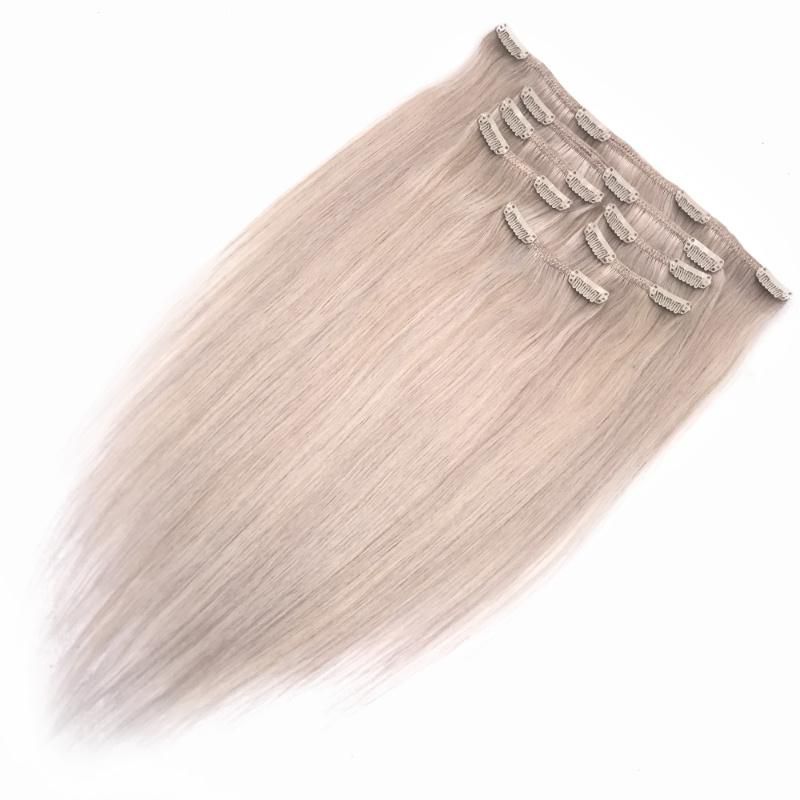 12A Raw Remy Cuticle Human Hair Clip in Hair Extension #60A