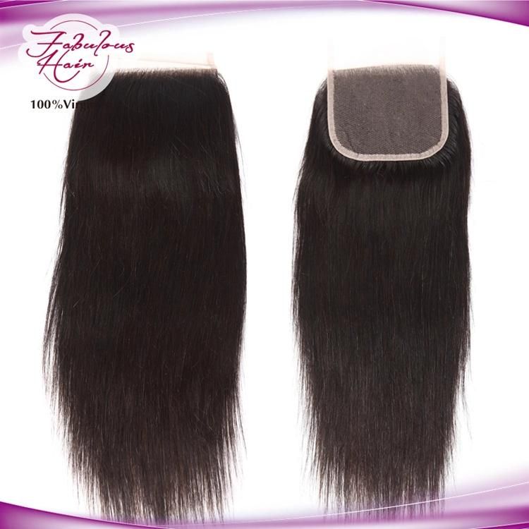 Straight 4*4 Lace Closure Brazilian Virgin Human Hair Closure