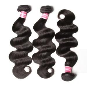 Keratin Body Wave Human Hair Bundles Wavy Hair Weaving