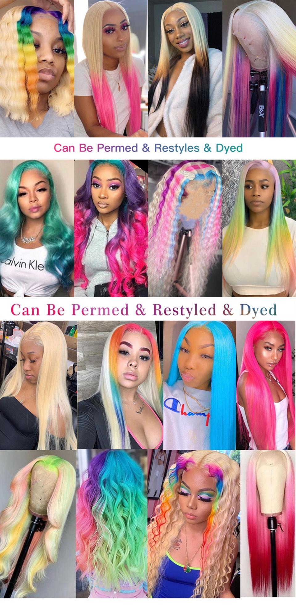Glueless Brazilian Hair 613 HD Full Lace Front Wig, Blonde 613 Virgin Human Hair Wig, Lace Frontal Colored Wig with Baby Hair