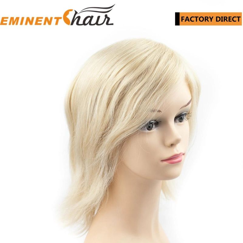 Women Wig Lace Wig Human Hair Blond Custom Made Anti-Slip Wig