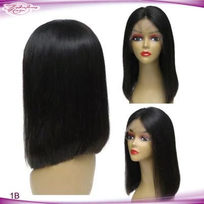 Straight Pre Plucked Hairline Virgin Human Hair Short Bob Wigs