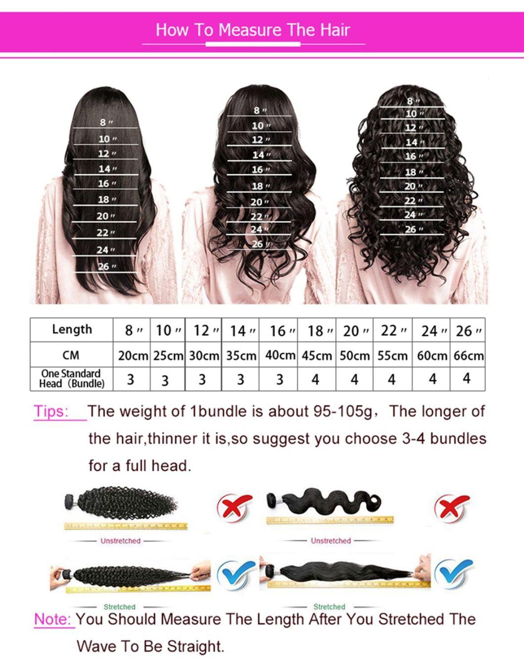Deep Wave Human Hair Bundles Ombre Brown Blonde Brazilian Hair Weave Bundles Two Tone Non-Remy Hair Extension