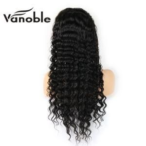 China Market Hot Selling Deep Wave Remy Human Hair Lace Front Wig