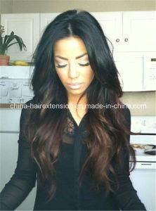 Ombre Human Hair Virgin Hair Full Lace Wig