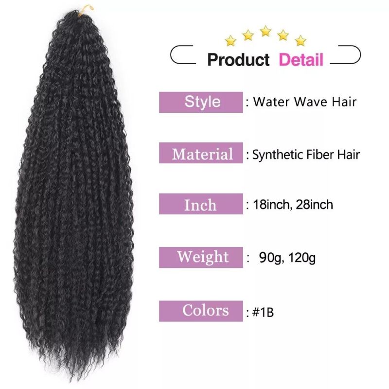 18" Crochet Braids Hair Afro Kinky Curly Synthetic Braiding Hair Extensions