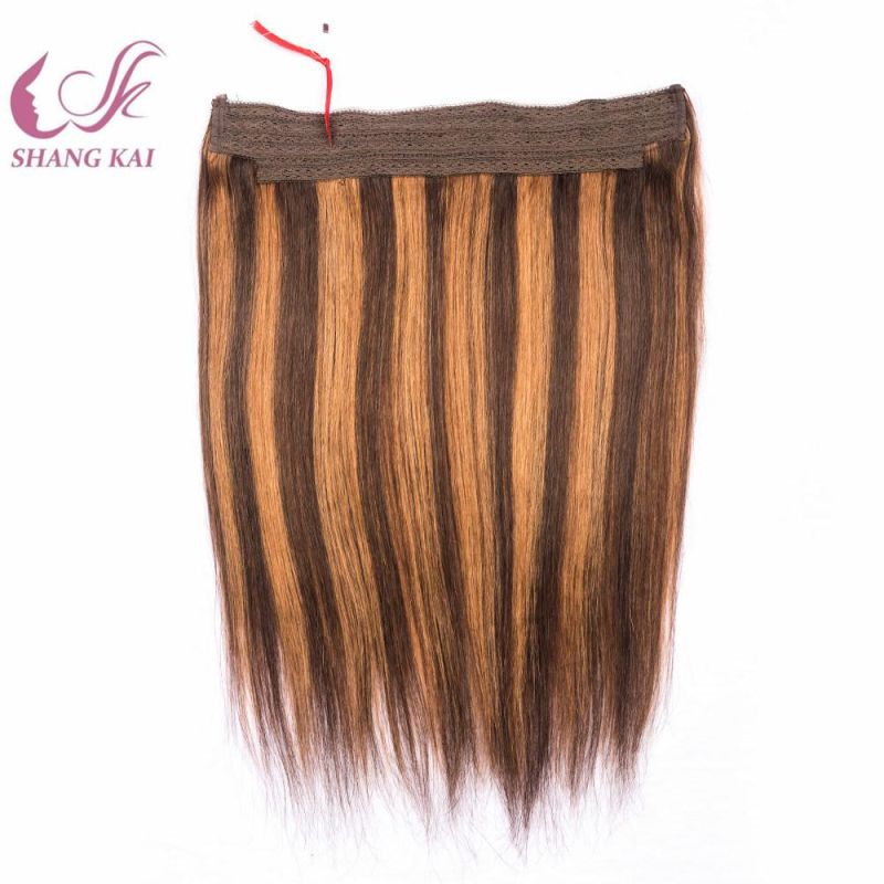 Piano Color Brazilian Human Hair Lace Remy Hair Extensions