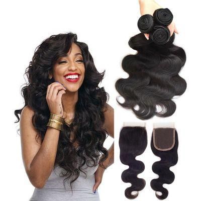 Kbeth Wholesale Remy Body Wave Women Toupee 10A Grade Unprocessed Virgin Human Hair 3 Bundles Weaves with Lace Toupee 10A Brazilian Virgin Hair