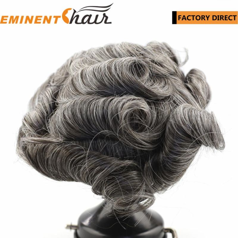 Lace Front Natural Hairline Human Hair Men′s Hair Topper