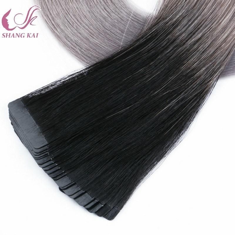 Ombre Color Double Drawn Thick End Tape in Hair Extension