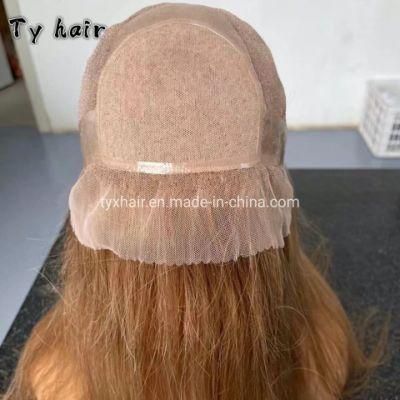 Top Quality Medical Silicon Wig with Silk Top #T 24 / 613 Full Confidence Cap Wig for Alopecia