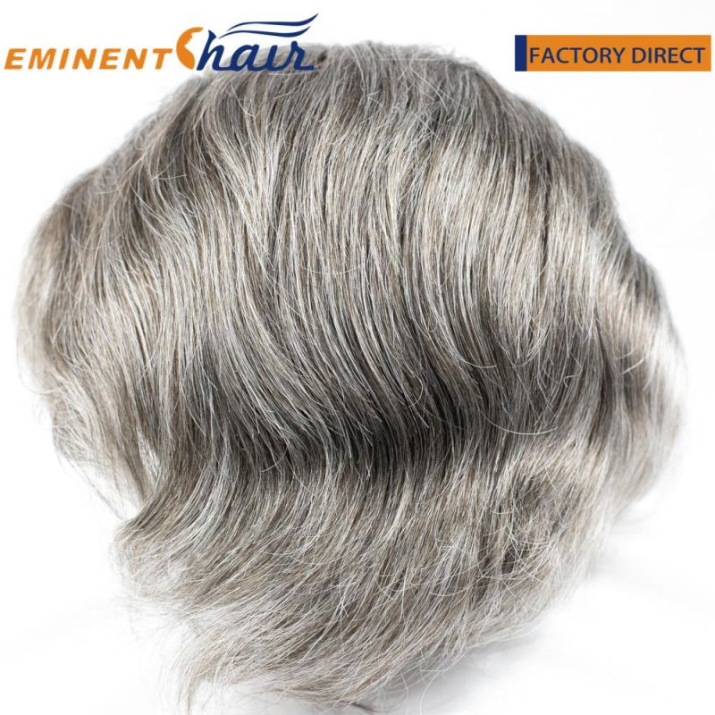 All Backwards Toupee Fine Mono with PU and Scallop Ez-on Front Topper