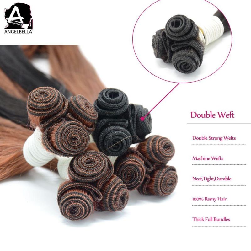 Angelbella New Rose Funmi Wave Raw Mink Brazilian Hair 1b# 33# Human Remy Hair Weaving