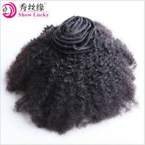 Professional Supplier Raw Indian Original 100% Human Hair Clip in Afro Kinky Curly Hair Extensions Full Head Set
