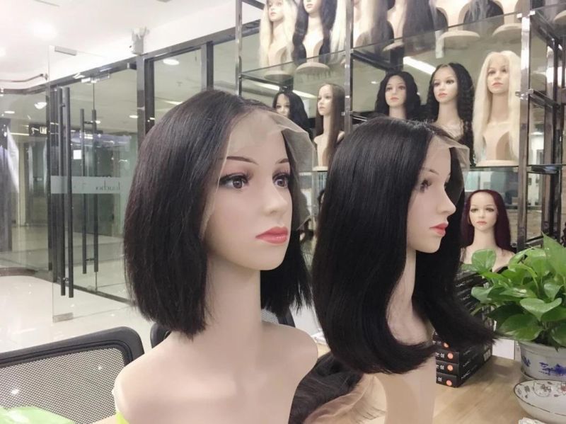 Short Brazilian Human Hair Lace Frontal Bob Wigs