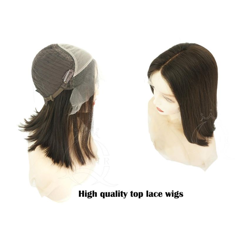 Swiss Lace French Lace Wig Lace Top Wig Brazilian Hair Wig Custom Wig for Wholesale Wig Company and Wig Store 100% Brazilian Hair Virgin Hair Remy Hair Wigs