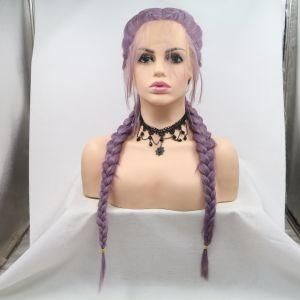 Wholesale Synthetic Hair Braid Lace Front Wig (RLS-142)