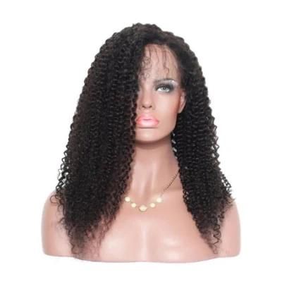 Kinky Curly Short Wig Human Hair Side Part Lace Front Wigs 180% Density