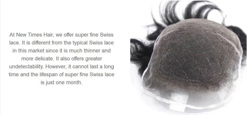 Full Swiss Lace - Custom Men′s High Quality Long Lasting Toupee - Best Wigs