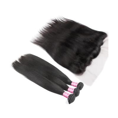 100% Virgin 3 Bundles of 30 Inch Brazilian Human Straight Hair with 4*13 Closure