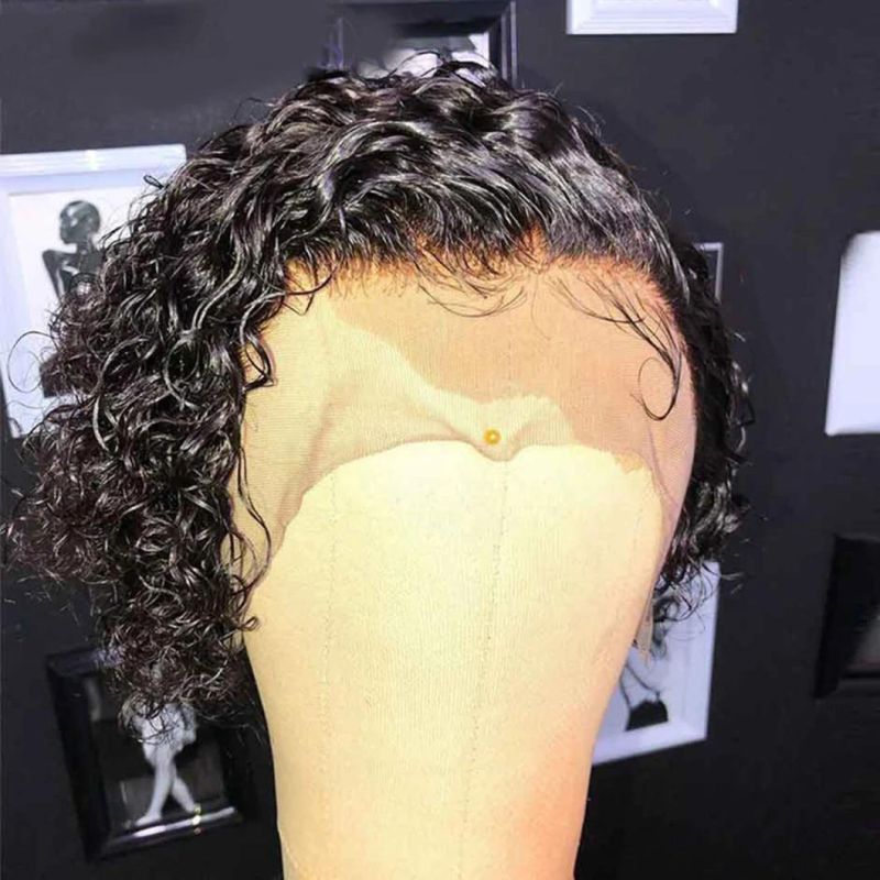 Pixie Cut Wig Short Curly Human Hair Wig Curly Bob Lace Front Wigs 150 Density Remy Brazilian Curly Lace Front Wigs
