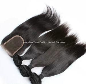 Brazillian Hair Extension Bundles with Lace Closure 24&quot;