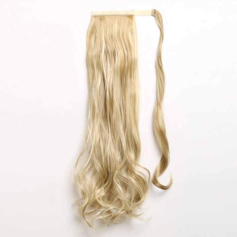 Ombre Blond 24inch Hair Extension Brazilian Hair Ponytail Human Hair Extensions