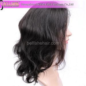 High Density Natural Color 100% Brazilian Human Hair Closure Full Lace Wig