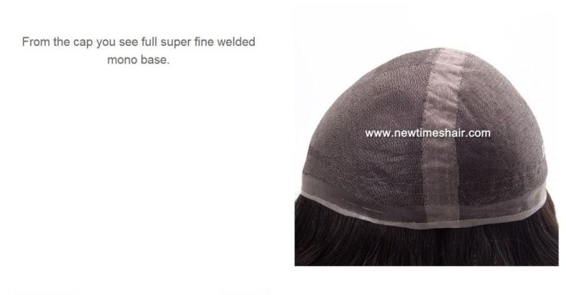 Natural Human Hair! Combined with Our Most Durable Base! The Best Men′s Wig / Toupee