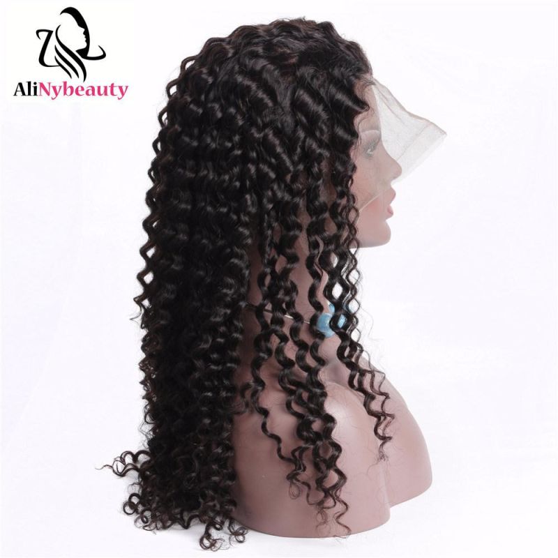 Deep Wave 100% Human Hair Full Lace Wig with Baby Hair