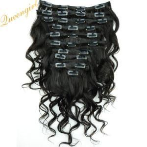 Cheap Unprocessed Remy Hair Body Wave Clip on Virgin Indian Human Hair Extension