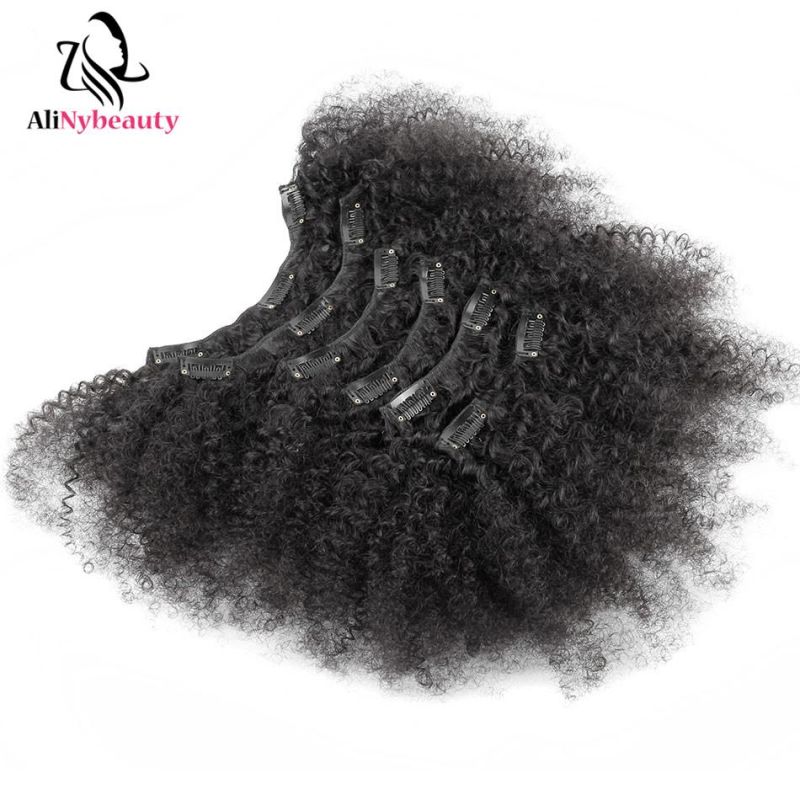 Brazilian Clip in Extensions 100% Natural Virgin Human Hair 7PCS/Set