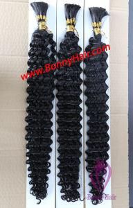 Indian Virgin Human Hair Bulk Hair Extension