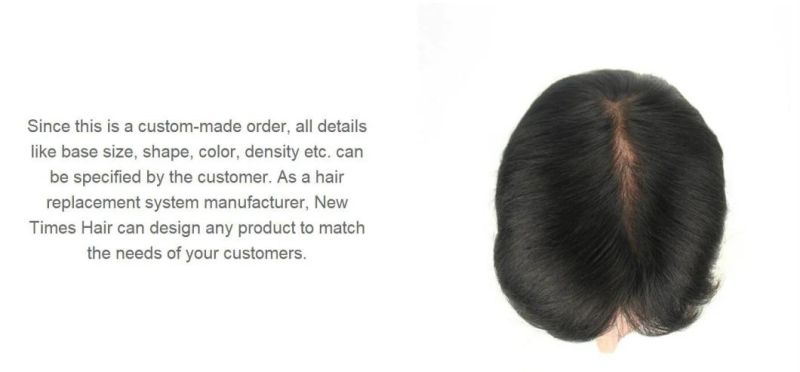 Not Noticeable Quality Men′s Wigs Full Lace Base - Long Durbality & Highly Breathable