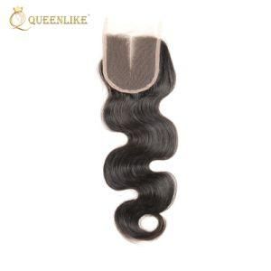Double Drawn Virgin Unprocessed Cambodian Vendors Human Hair Closure