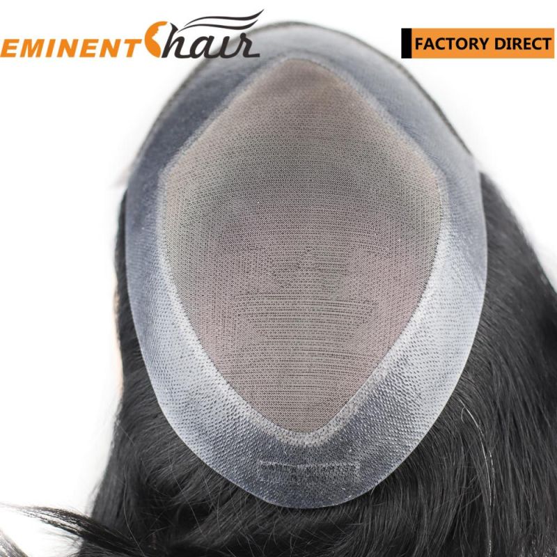 Factory Direct Lace Front Men′s Indian Hair Toupee