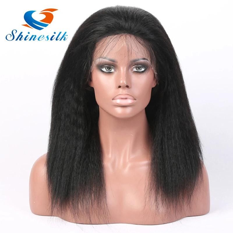 Wholesale Price Kinky Straight Brazilian Virgin Human Hair Wigs Full Lace Front Wigs