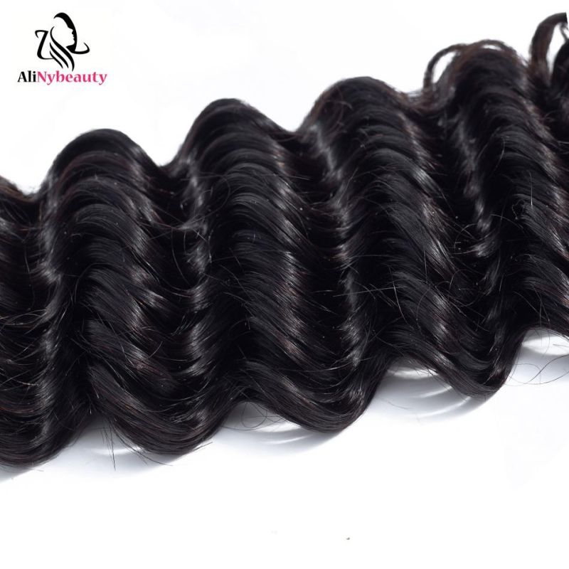 AliNybeauty Deep Wave Brazilian Virgin Remy Hair Extension