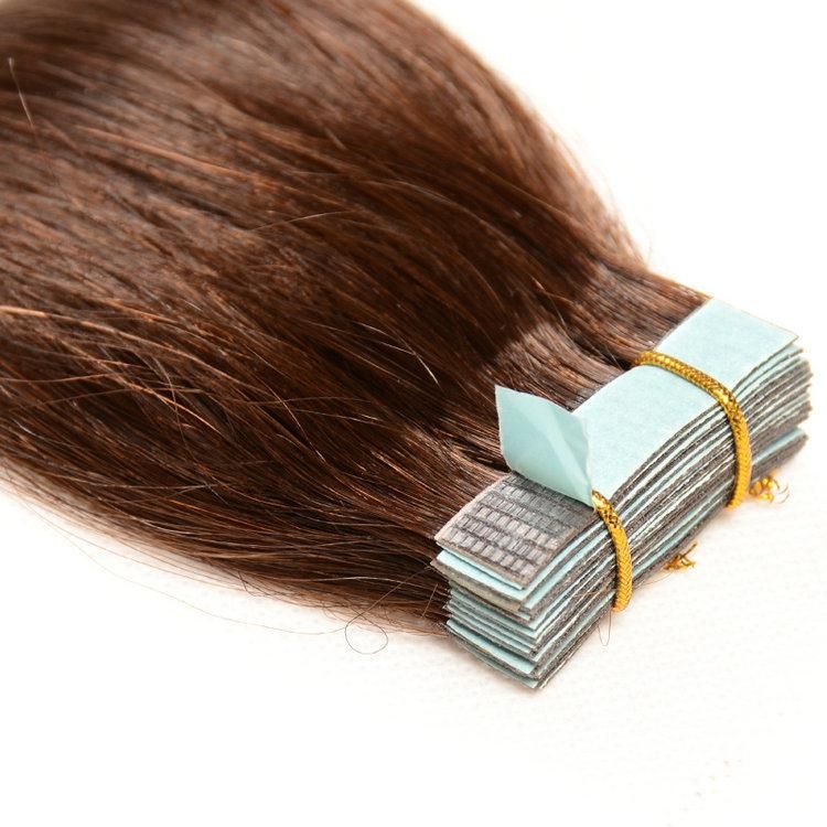 2016 Hot Sale Tape Virgin Brazilian Hair Extensions 10 Colors 16" Inch Straight Skin Weft Remy Human Hair Tape Extensions