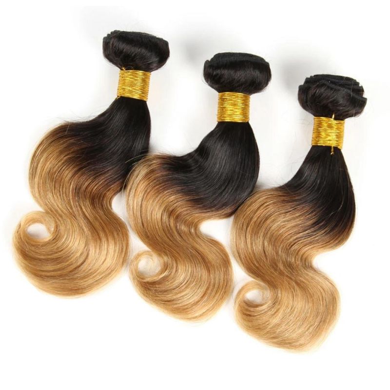 Body Wave Bundles 1b/27 and 1b/30 Blond Bundles Ombre Brazilian Hair Weave Bundles Bob Remy Human Hair Bundles Deal