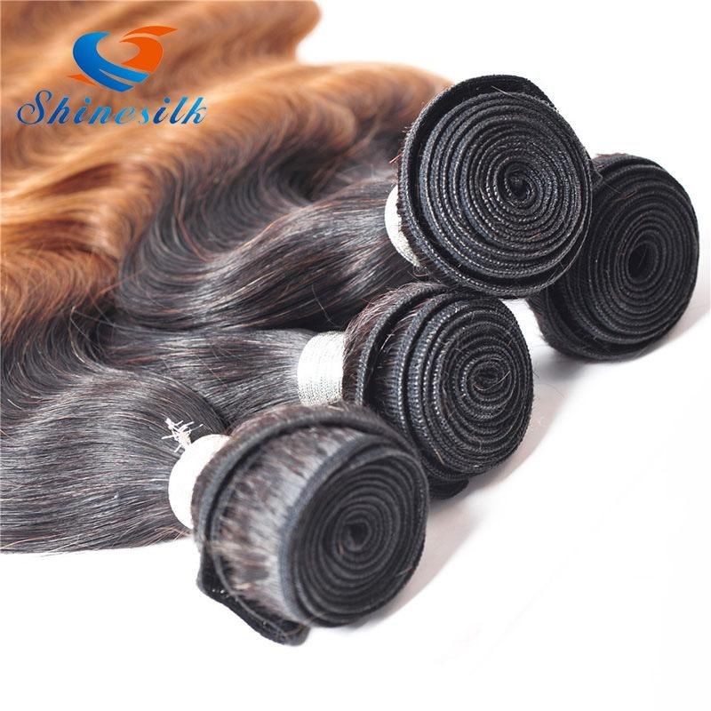 Free Shipping Brazilian Human Hair Body Wave Ombre Color T1b/30 Virgin Remy Humain Hair Extension