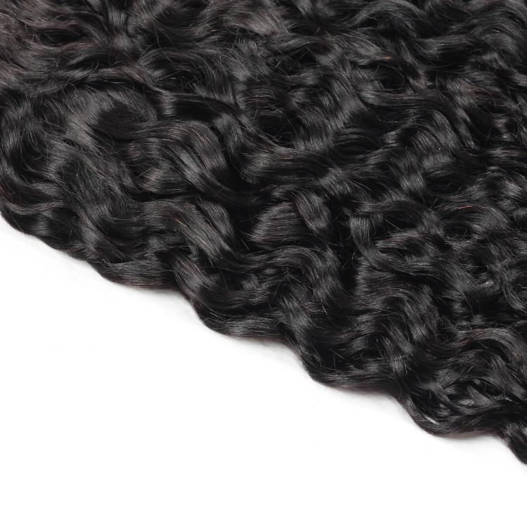 Water Wavy Non Remy Natural Human Hair Weave Human Hair Bundles