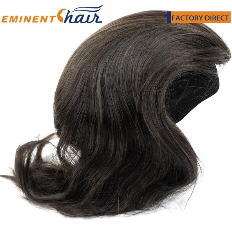 Indian Hair Custom Made Natural Hairline Straight Fine Mono Toupee