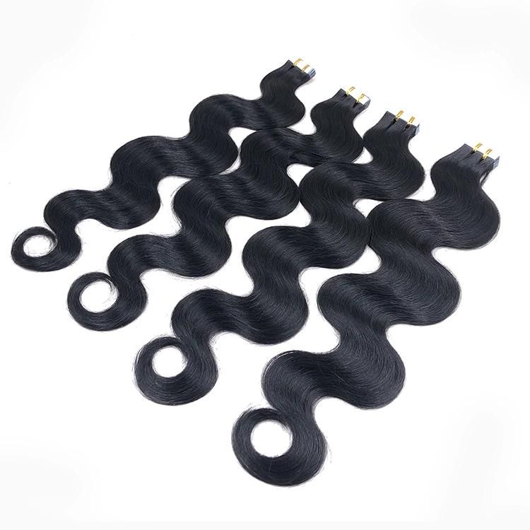 Wholesale Raw Remy Virgin Body Wave Tape in Hair Extensions