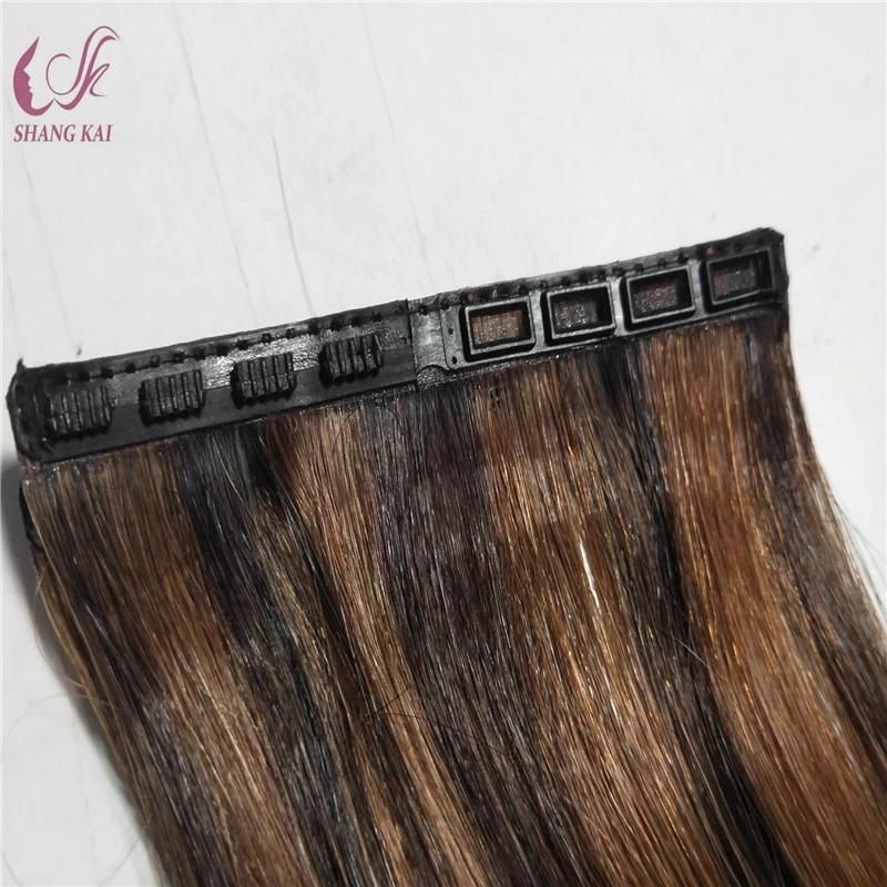 Russian/Mongolian Hair Button Tapes in Ponytail Cuticle Hair