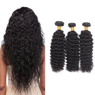 Hot Sale Black Color Brazilian Curly Human Hair Deep 16inches