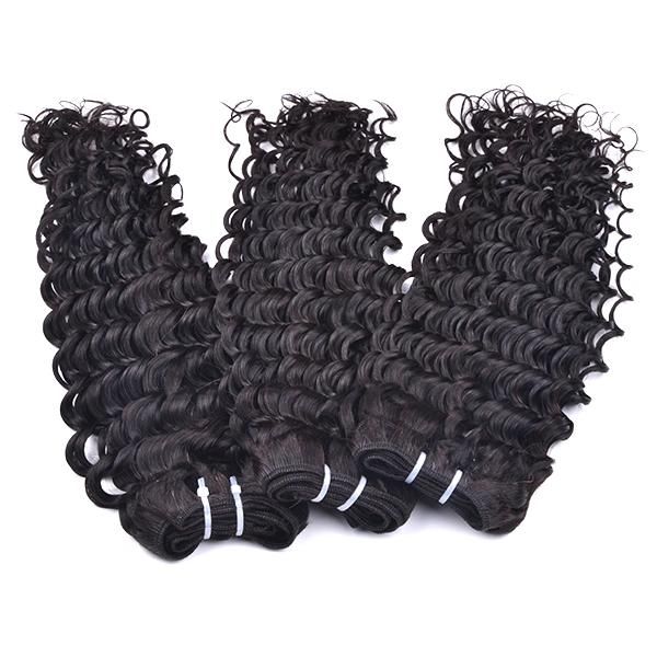 22inch 100% Sew in Deep Wave Human Hair Extensions