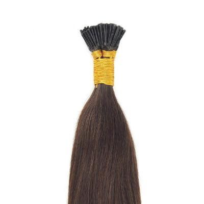 Natural and Straight Keratin I Tip Hairpiece for Women