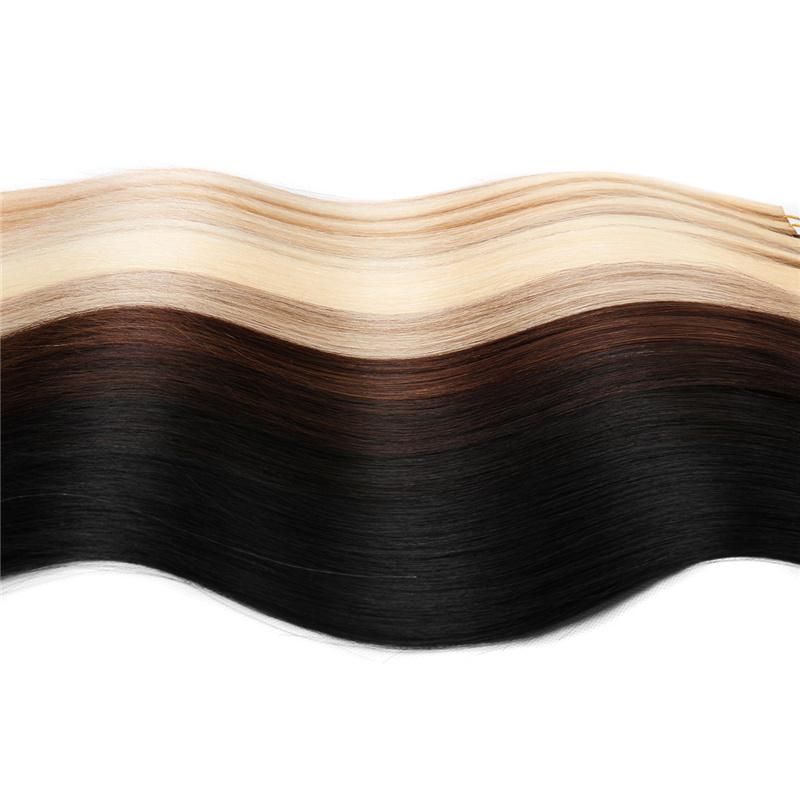 100% Remy Indian Double Drawn Skin Weft Tape in Human Hair Extensions African American Human Tape Hair Extensions