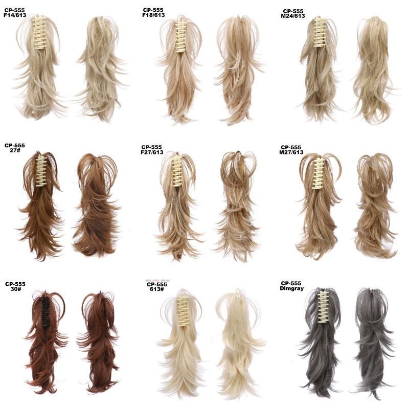 Two Shaded Strle Synthetic Clip in Hairpiece Ponytail Hair Extension